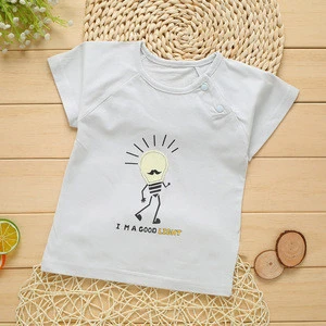 CYFOREVER high quality summer organic cotton baby t-shirt