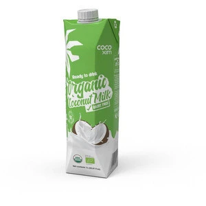 Dairy-free organic coconut milk -ready to drink - Vietnam - OEM accepted - Tetra pack 330ml, 1000ml - whatsapp +84354669243