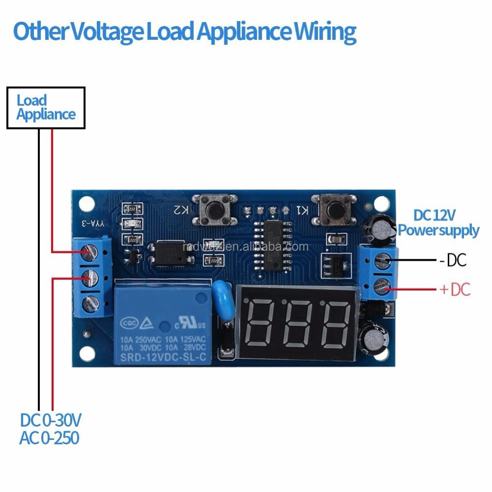 Buy Dc 12v Infinite Cycle Delay Timing Timer Relay On Off Switch Loop ...