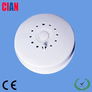 DC 9V battery smoke combo heat detector fire alarm with stand alone or wired network or wireless
