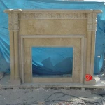 Decorative tile fireplace