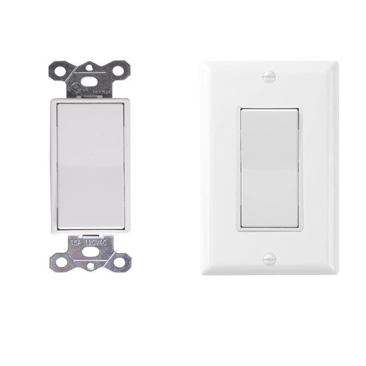 Decorator Wall Light Switch On/Off Rocker Paddle Interrupter for LED and other lamps