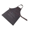 Deluxe Grill Leather Work Apron Heavy Duty Genuine Leather Tool Apron Working Apron for Chef Butcher Metalworker Carpenter