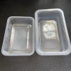 disposable plastic food box /clear plastic sealing film box