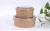 Import disposable take away kraft paper salad bowl with PET lid from China