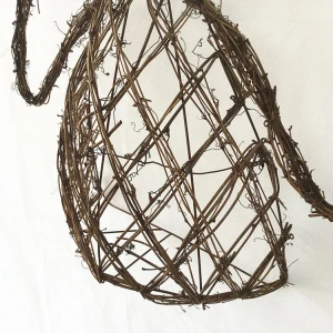 DIY Crafts Hand Made Natural Twig Rattan Angle 3D Rantten craft  for Christmas Decoration