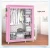 Import DIY non-woven fold closet portable storage cabinet furniture quarter wardrobe from China