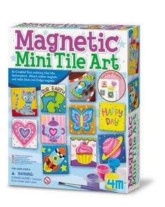 DIY Paint Arts Refrigerator stickers Magnetic Mini Tile Art For kids,Fridge, Locker, Party Favors