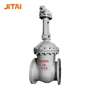 DN350 Worm Gear Operated Rising Stem Type Carbon Steel Gate Valve