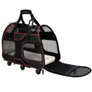 Dog Trolley, Dog Stroller pet travel &amp; outdoors wheeled Pet Carrier