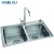 Import double bowl multifunctional kitchen sink from China