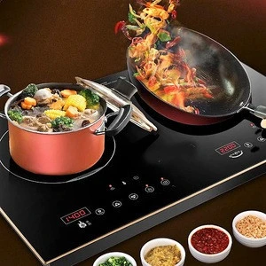 Double Burners Induction Cook stove Countertop for Home Appliance Plastic Housing Cooker Double Heads Induction Cooker