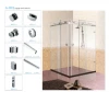 Double open stainless steel 304 sliding door accessories for glass shower room