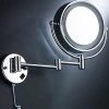 Double Side Hotel Bathroom 1X 3X/5X/7X/10X Vanity Make up Magnifying Compact Mirror with LED Light