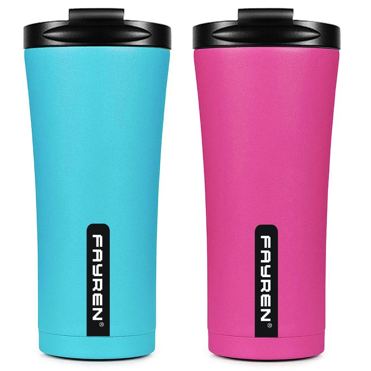 Double Walled 18/8 stainless steel Vacuum Insulated travel black matte coffee mugs keeping drinks in warmer