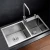 Import Drop-in Kitchen Sink Single Bowl 18 Gauge Stainless Steel Handmade Sink with Basket Strainer from China