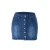 Import DS0154  USA A Line Blue Button Denim Mini Skirt for women from China