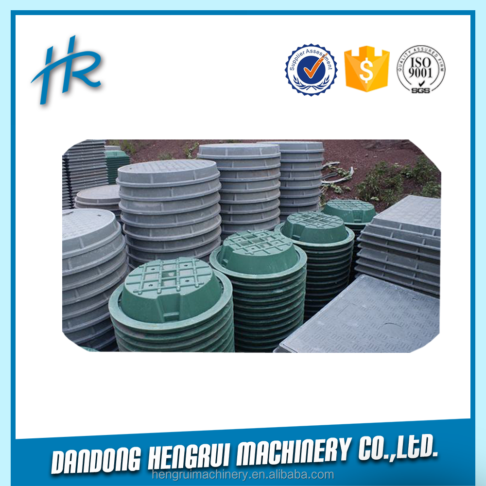Ductile cast iron manhole cover with frames