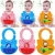 Easy Washable Crumb Waterproof Silicone Bib Easily Wipes Clean Comfortable Baby Kids Apron Bib Keep Stains Off Baby Bibs
