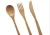 Import eco friendly bamboo flatware set, travel utensil set including fork, spoon and knife from China
