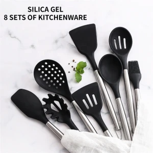 Eco-Friendly Kitchenware Home Silicone Cooking Tool Kitchen Utensil Set