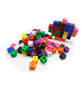 Educational Toys 2 cm Mathematics Interlocking Linking Cubes