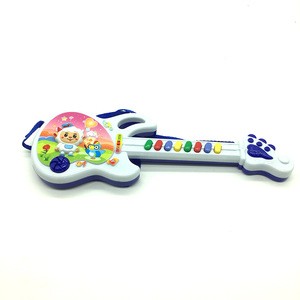 Electric cartoon plastic guitar musical instruments toy
