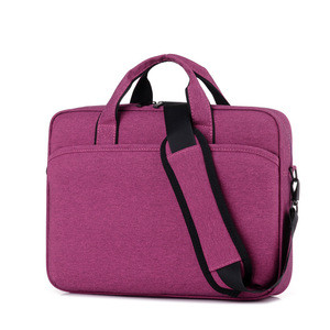 Elegant Jute Fabric Handbag Briefcase Computer Bag Wholesale Laptop Bag