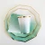 Import Elegant Wedding Charger Plates Baby Blue Gradient Plate Set Dinnerware from China