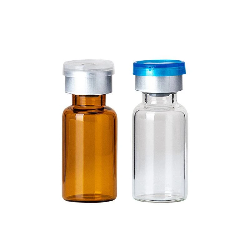 empty vaccine bottles 2ml 3ml 5ml 10ml clear glass injection vaccine bottle vial pharmaceutical with rubber stopper aluminum cap