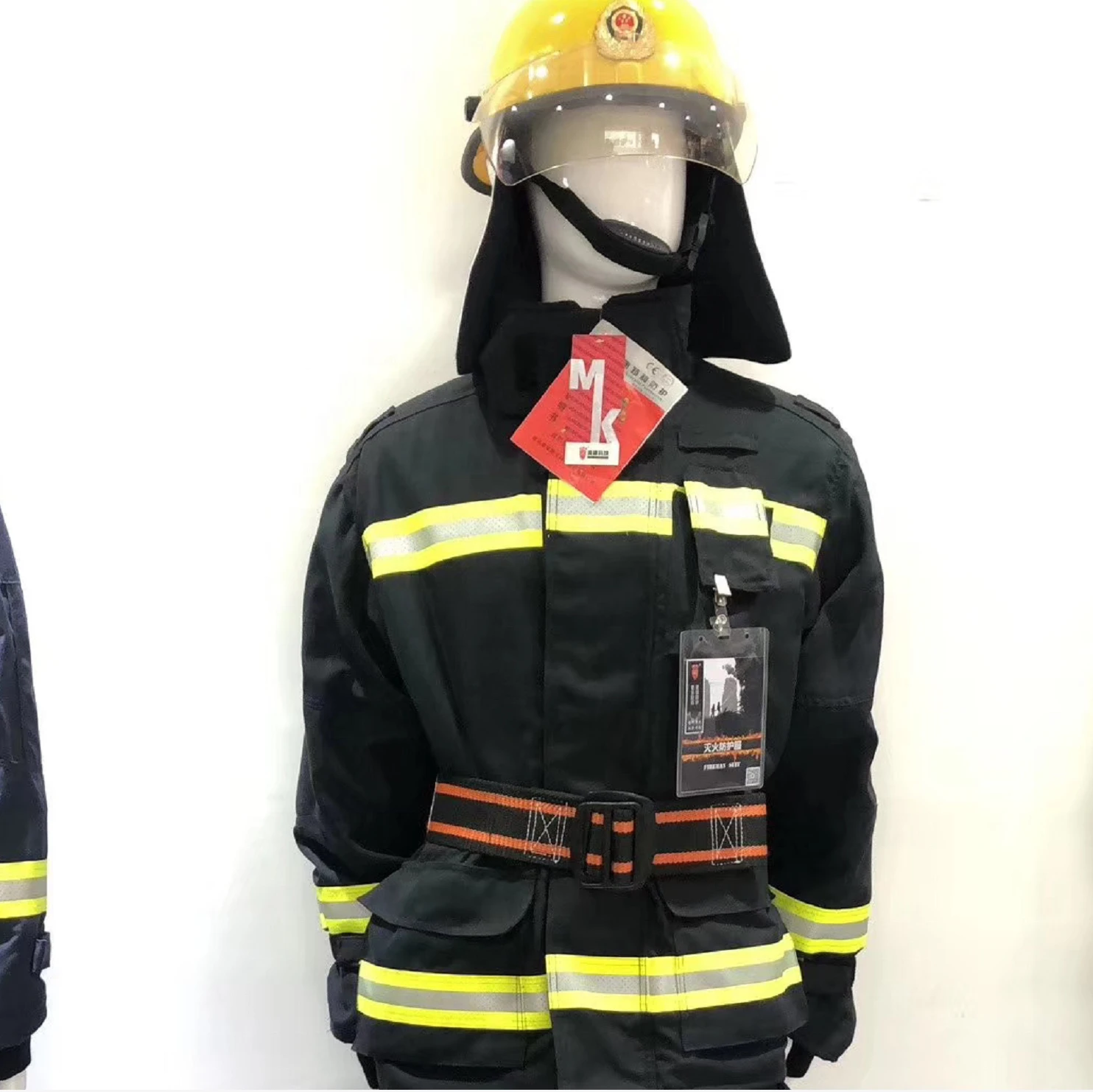 EN469 Classic Navy Blue Aramid Twill Shell 4 Layers Fire Fighter Fireman Fire Fighting Firefighter clothing