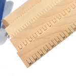 Engineering Measuring Tool Three-edged Ruler Wood Angle-Line Triangle Ruler Wooden Scale Ruler