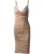 Import Europe America mini sexy club dresses spaghetti strap sling pleated bodycon dress from China