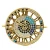 Import Europe circular watch pendant charm parts brass CZ jewelry 2020 new arrivals plated gold clock bracelet necklace pendant charm from China