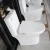 Import Europe Market Elegant Design Dual Flushing Round Ceramic Bathroom Toilet with Tank from China
