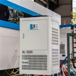 Europe quality metal tube plate fiber laser cutting double heat exchanger automatic loading system for both 2KW