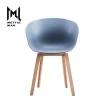 European plastic industry arm chair low back polypropylene dining chair for restaurant