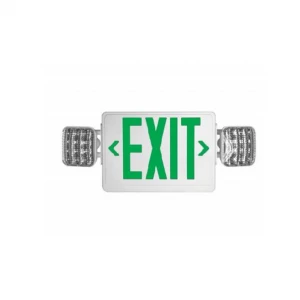 EXIT SIGNAGE & EMERGENCY ECO-HSL-LEDCXTEU2GW Quasar Exit Sign & Emergency Combo