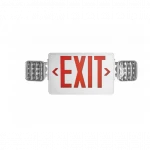 EXIT SIGNAGE & EMERGENCY ECO-HSL-LEDCXTEU2RW Quasar Exit Sign & Emergency Combo