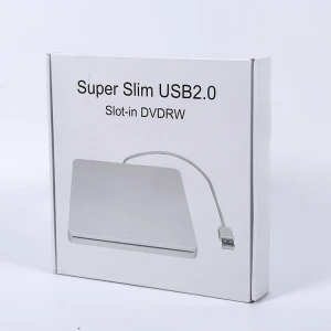 External Optical Drive CD/DVD-ROM CD-RW Player Burner Slim Portable USB2.0 External SATA Slot Load DVD RW Drive