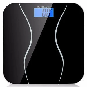 Extra wide electronic bathroom scale 180kgs with big LCD display and real human voice to talk your body weight