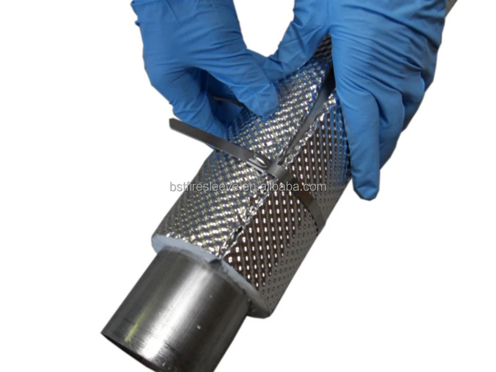 Extreme-temperature insulation materials thermal-barrier Down pipe heat shield armor