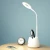 Import Eye caring Gooseneck study desk lamp led touch dimmable USB Rechargeable reading table led light with pen holder from China