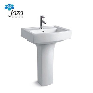 F-2036 Factory production top grade hand round toilet wash pedestal art ceramic sinks basin bathroom