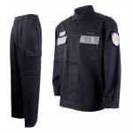 Factory Antistatic clothing safe wear resistant antistatic clothing TC antistatic work clothes with reflective tape