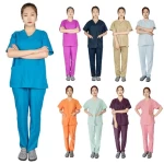 Factory custom fashion nurse uniform medical uniforms scrubs