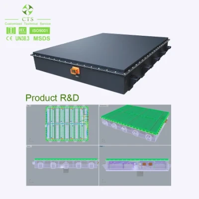 Factory Customized 50kwh Electric Car Battery 60kwh 150kwh Lithium Battery for Cargo Trailer Box, 500V 100kwh Agv LiFePO4 Battery
