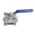 Import Factory Direct Internal Thread Three Piece Ball Valve High Pressure Stainless Steel Handle Ball Valve API Thread Ends Ball Valve from China