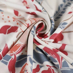 Factory made modal jersey fabric cotton modal blend polyester fabric