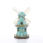 Factory Nordic Lighthouse Ornaments Dutch Antique Windmill Model Decoration Metal Retro Old Wrought Iron Kids Gift